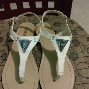White sandals